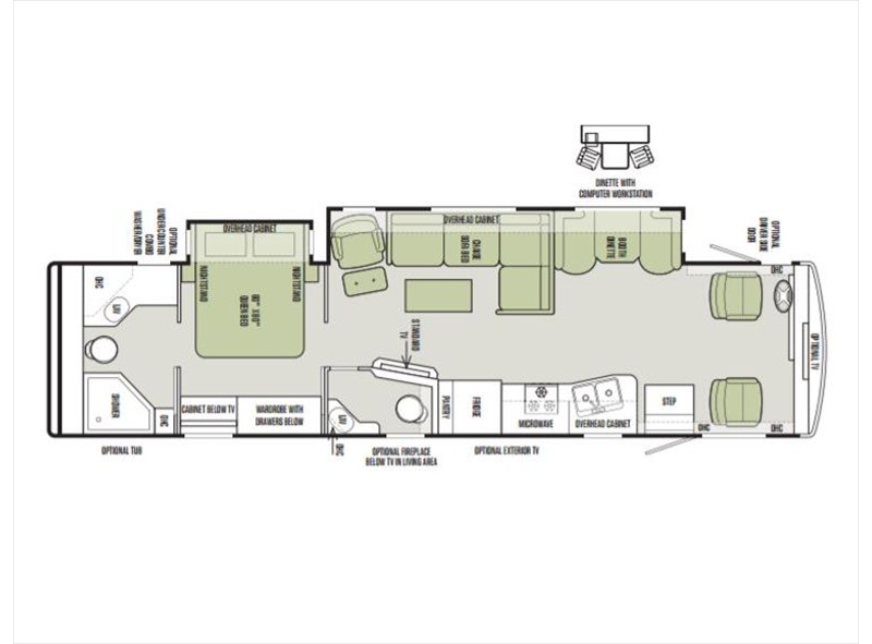 2015 Tiffin Allegro 36LA Floorplan