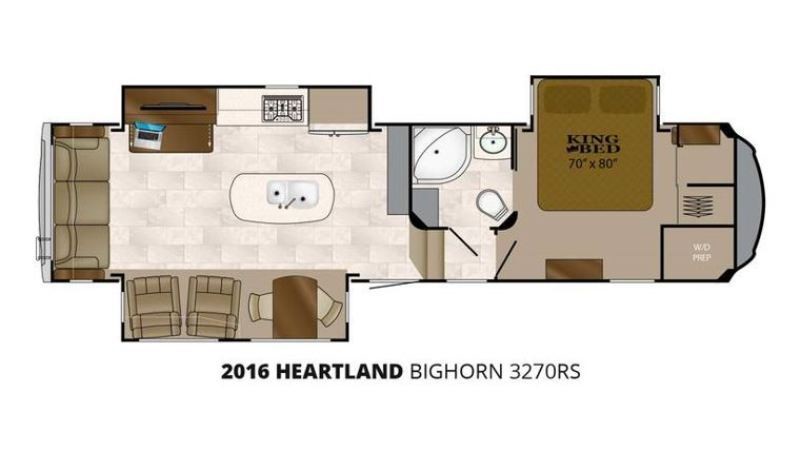 2016 Heartland Bighorn 3270RS - 038