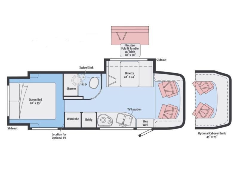2016 Winnebago View 24G Floorplan
