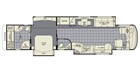 2011 Newmar Essex 4524 Floorplan